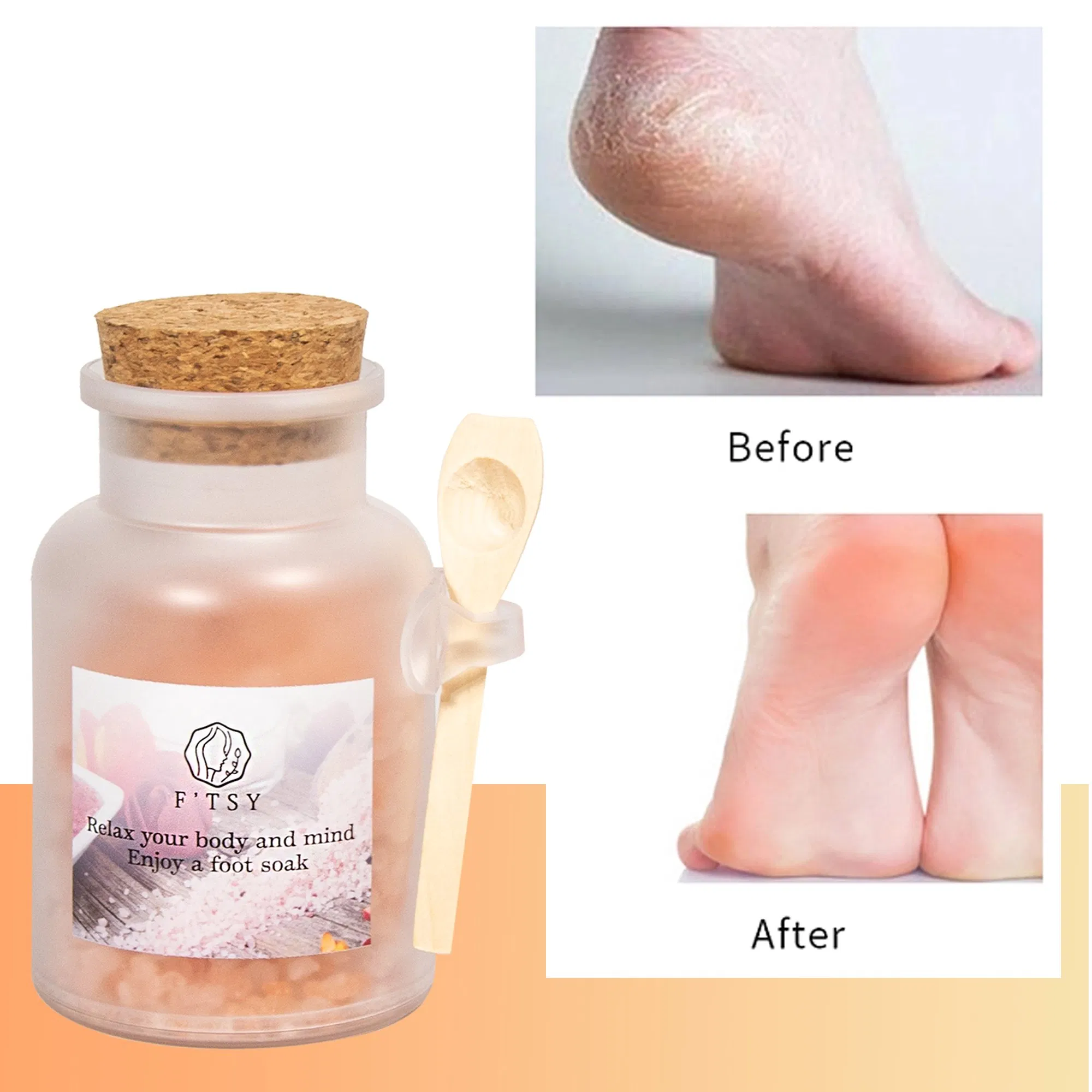 Wholesale Price Natural Salt Foot Soak with Petals Epsom Salt Bath Salt Foot Care Private Label