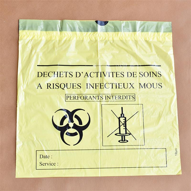 Custom Drawstring Biohazard Bag, Medical Waste Bag with Rope