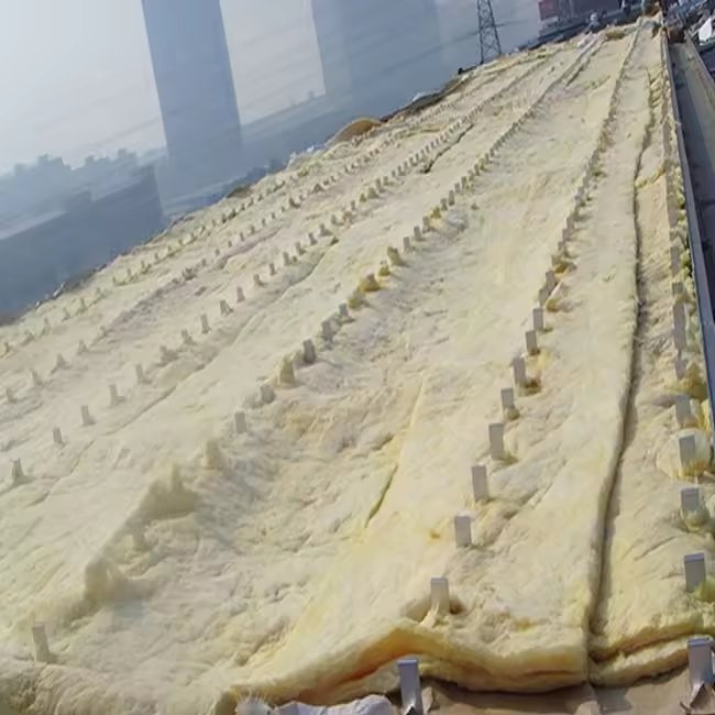 Ductwrap Insulation in HVAC and Aire-Conditioning Sstem Glass Wool Insulation Blanket