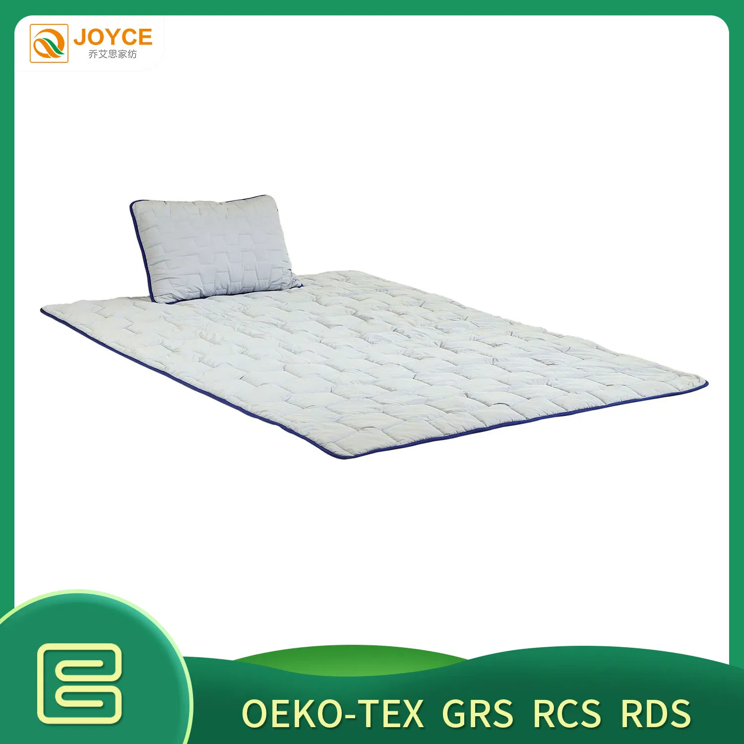 100% Polyester Microfiber 300t Filling Grey Comforter Set Duvet for Home Use