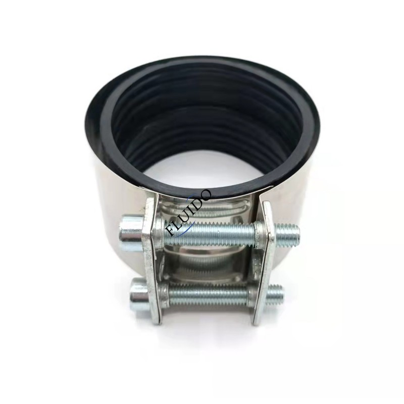 Customized Heavy Duty Stainless Steel Rubber Lining Pipe Joining No-Hub Type a Coupling Clamp