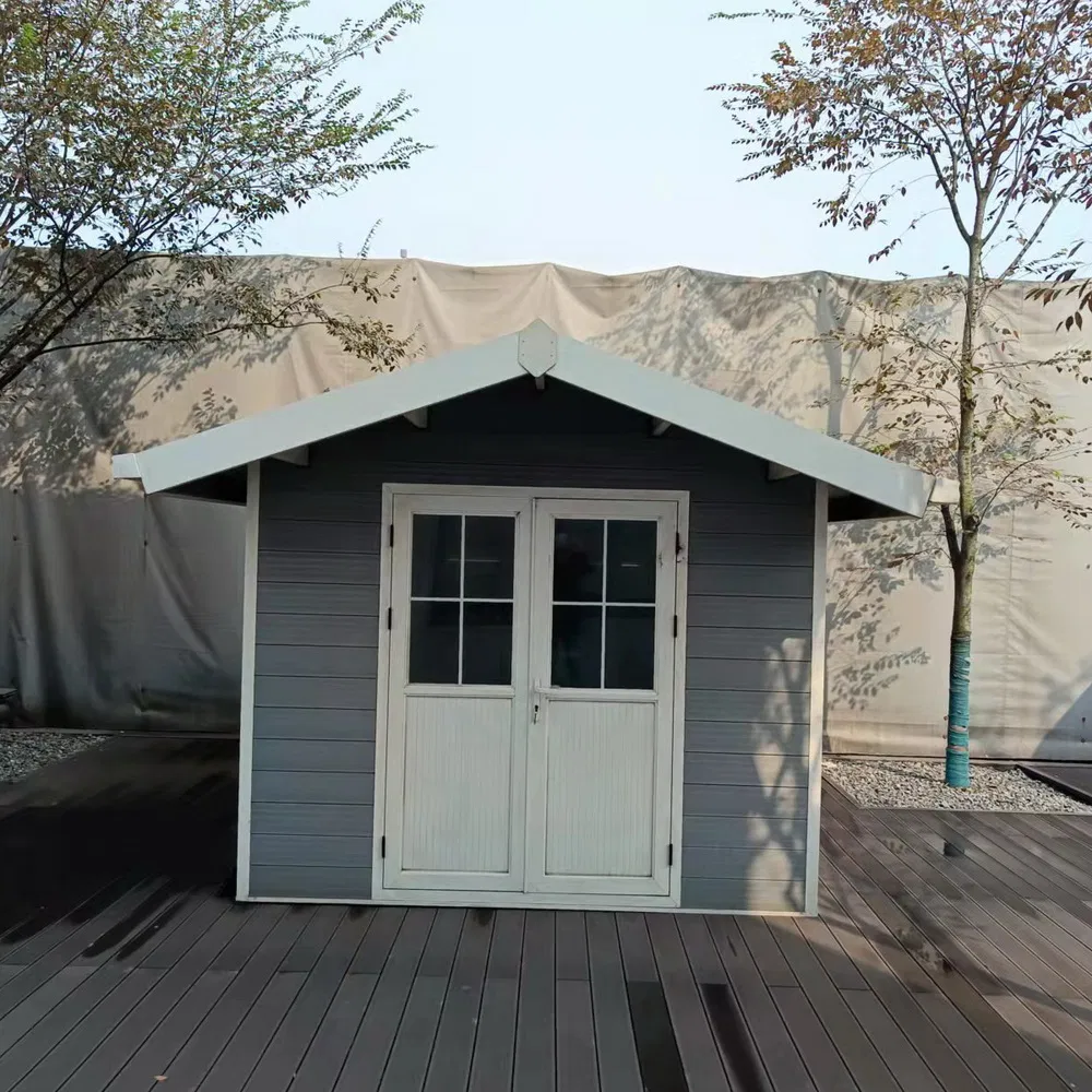 Durable Metal WPC Garden Shed Metal Storage Garden House