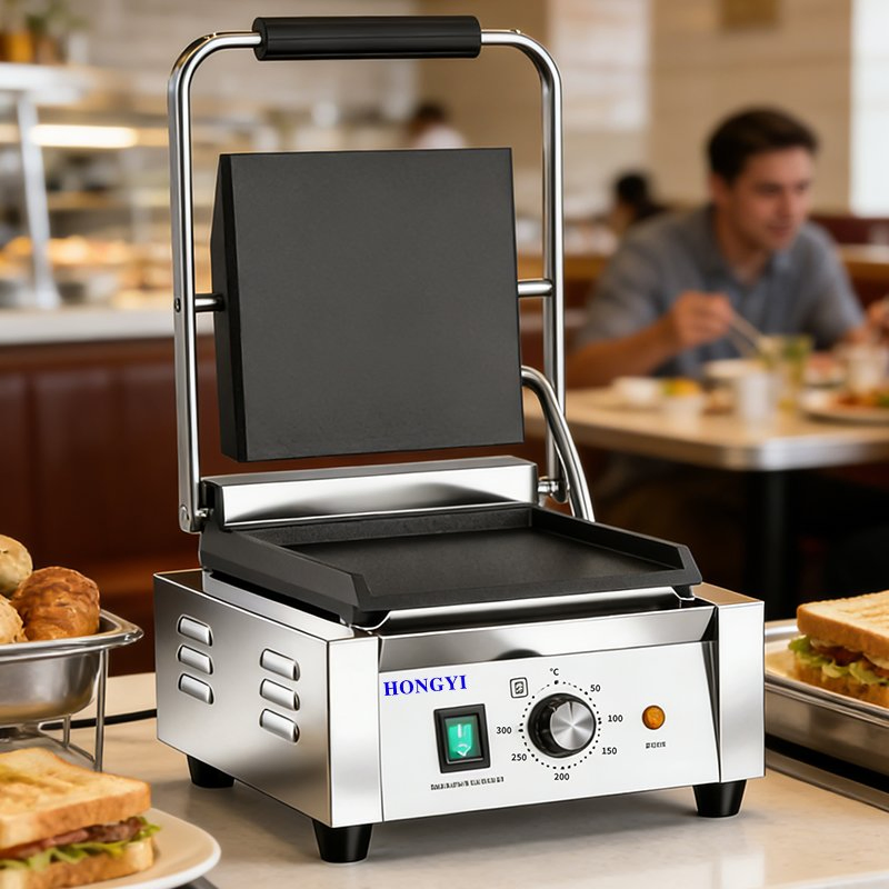 Commercial Panini Grill Non-Stick Plate for Bakery