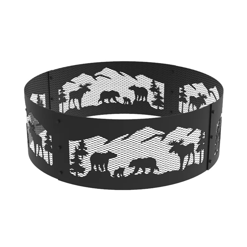 Steel Fire Pit 30inch/36inch Fire Ring for Outside