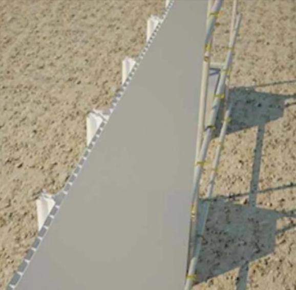 PVC Eco Fence with Modular Design for Construction PVC Fencing Hoarding Panels