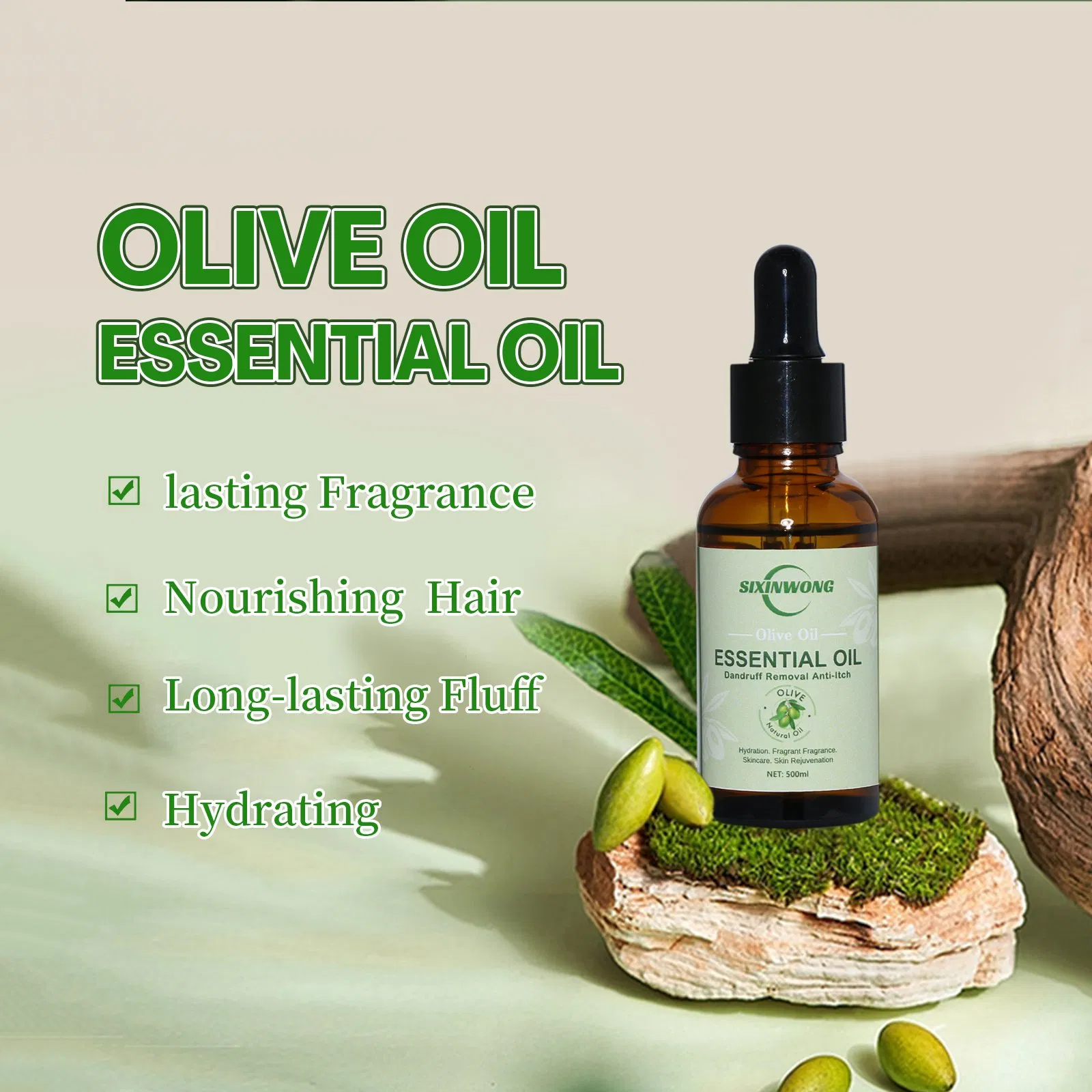 Beauty Cosmetics Magical Treatment Repair Dry Damaged Hair Olive Oil Hair Oil