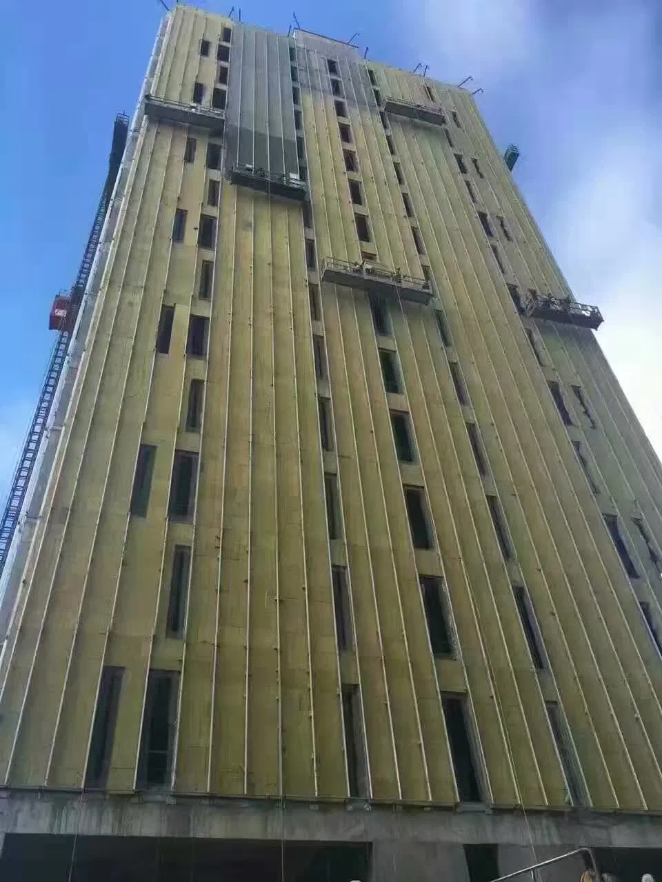 Rockwool Insulation 80 100 120 140 160 180kg/M3 Density Rock Wool Sound Heat Thermal Insulation Mineral Rock Wool Board with Aluminum Al Foil