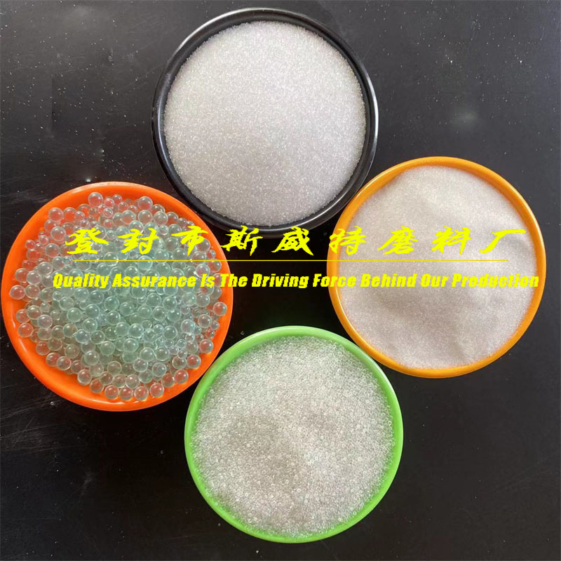 Transparent Crushed Glass Beads Blasting Media Glass Microbeads