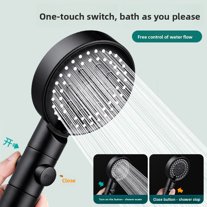 Ручная душевая лейка с фильтром и переключателем воды