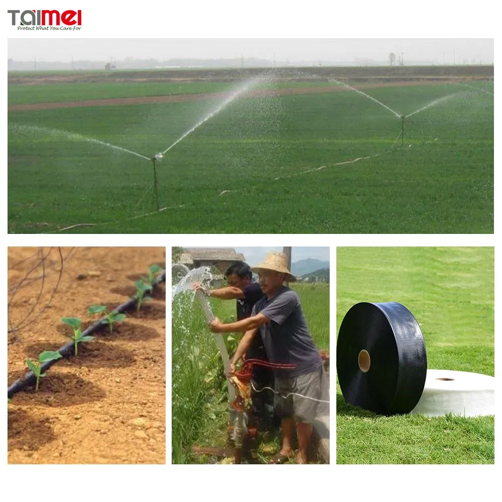 PE Dripped Layflat Hose UV Resistance Fabric Braided Layflat PE Hose for Irrigation System