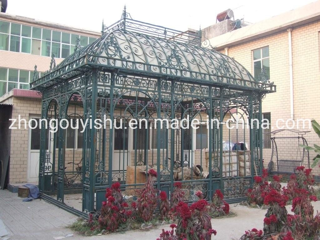 Customization Garden Decoration Iron Gazebo Greenhouse Victorian Conservatory