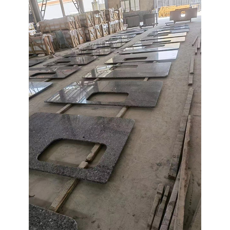 Black Granite and White Quartz Countertop/Bathroom Top/Kitchen Top/Island Top Wholesale Price