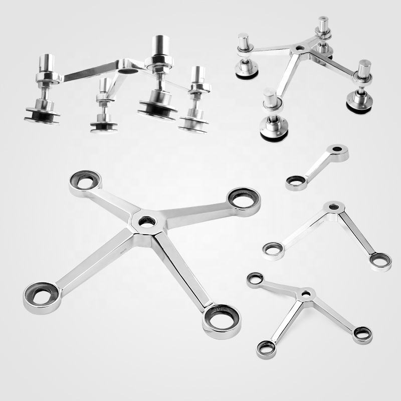 Mullion Transom Curtain Wall Accessories for Glass Spider Fittings