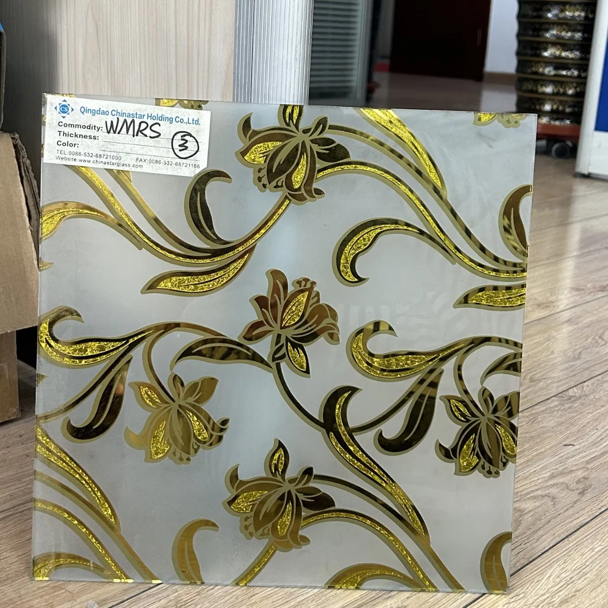 3-12mm Acid Etched Glass for Decoration/Patterned Glass/Titanium Coated Art Glass