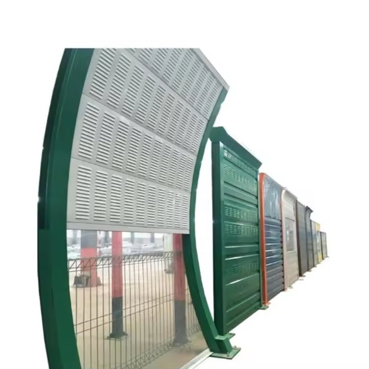 Outdoor Glass Wool Insulation Highway Sound Barrier Wall