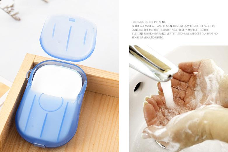 Custom Package Colorful Toilet Beauty Disposable Portable Mini Paper Soap for Travel