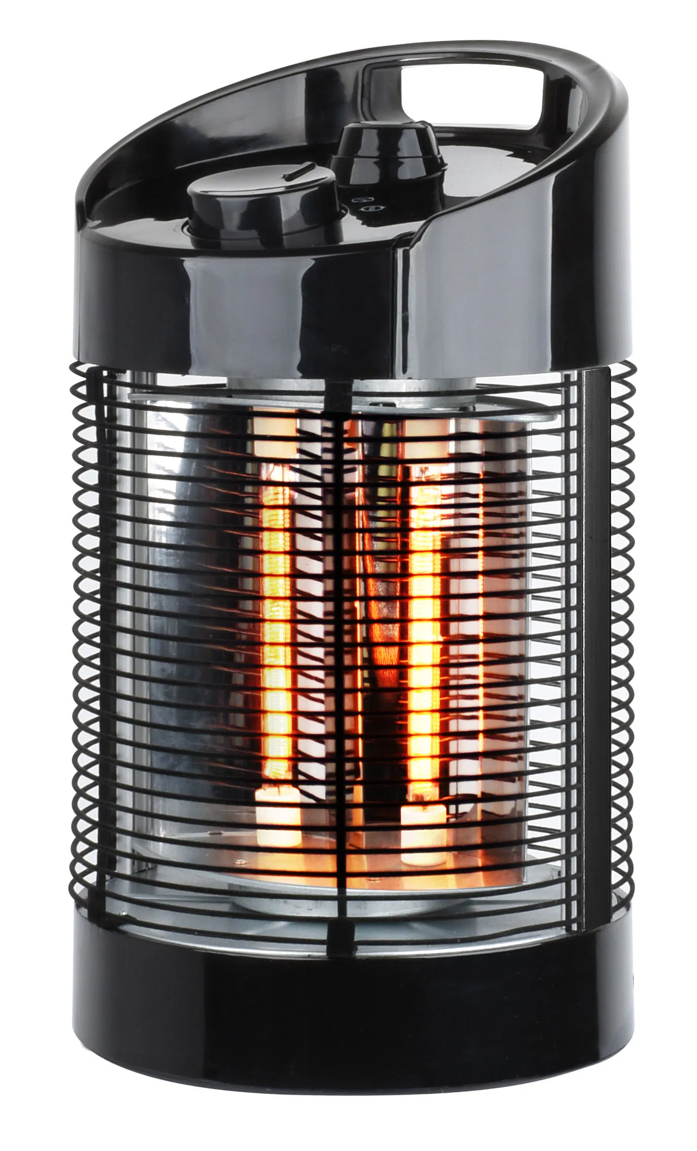 Portable Outdoor Mini Electric Space Infrared Heater Black Fashionable Adjustable Thermostat