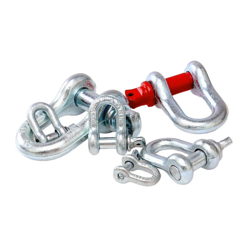 Alloy Steel Heavy Duty Chain Rope Lifting D-Ring Shackles with Pin