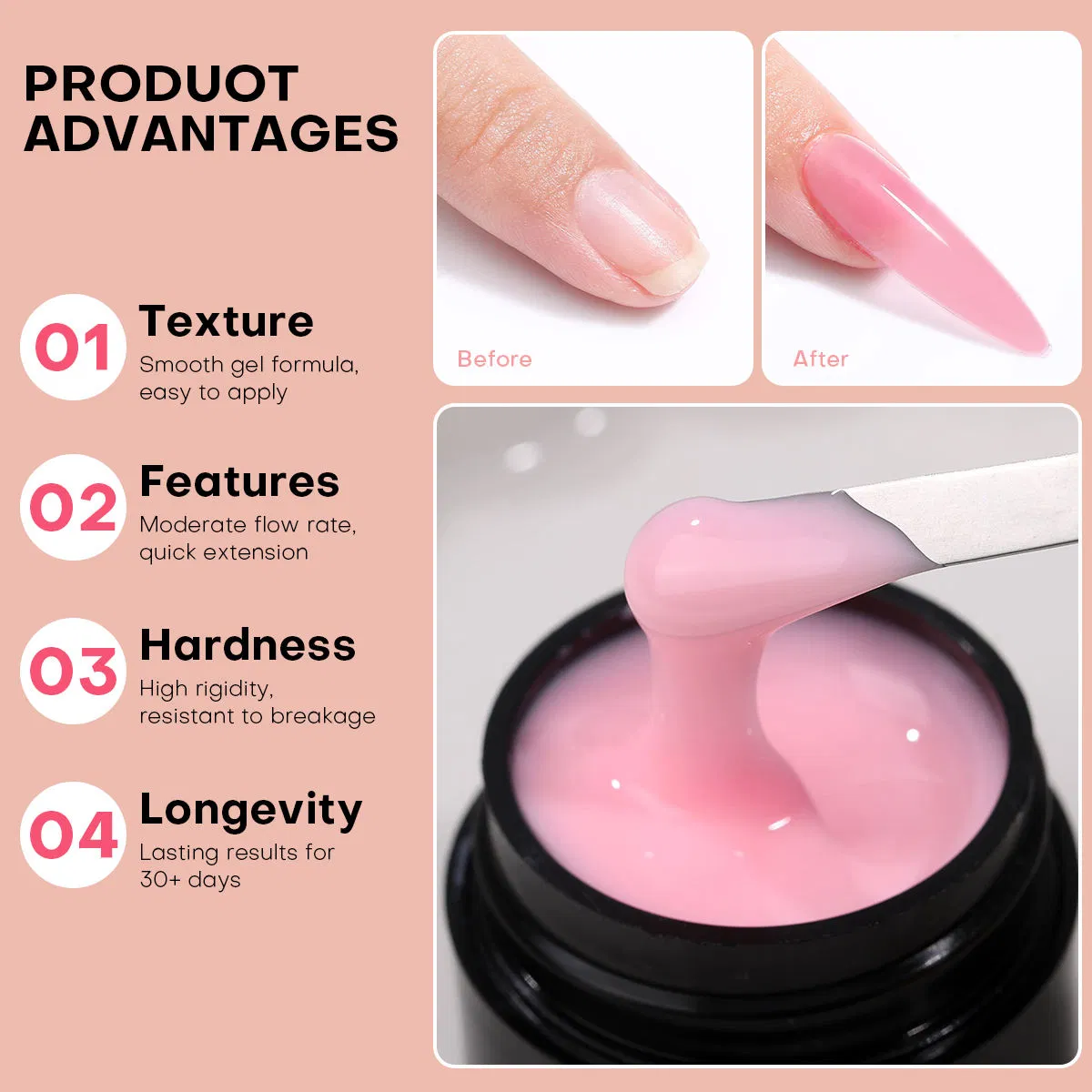 Kerui Professional Nail Supplies Super Adhesion Extension UV Gel Polish