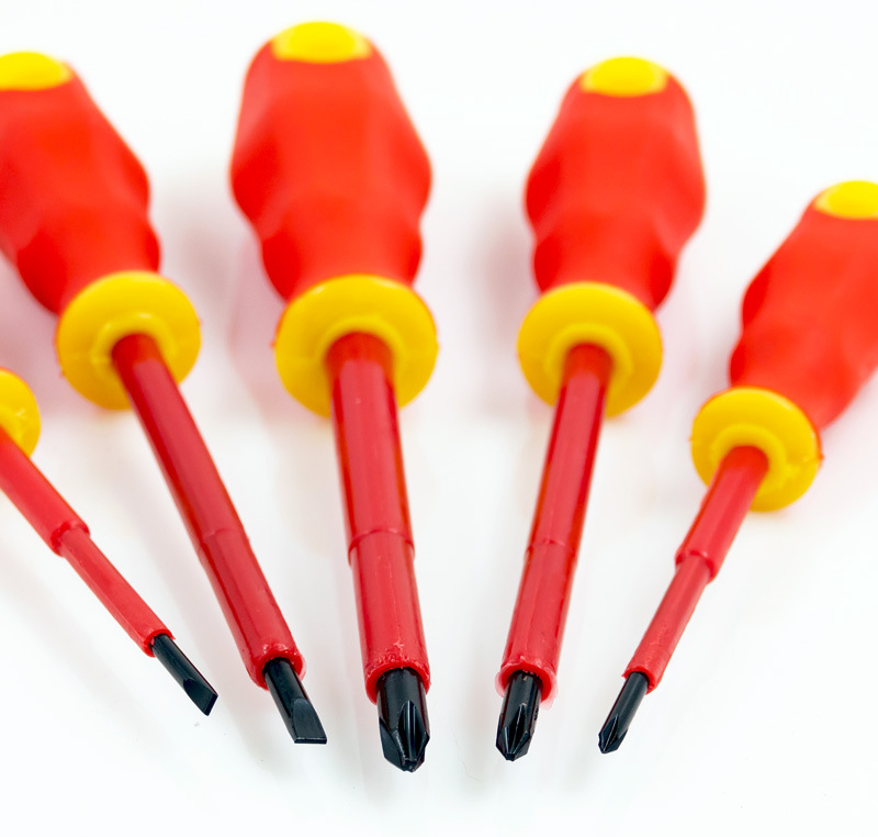 1000V Rated Insulated Set Cross-Head Screwdriver Set