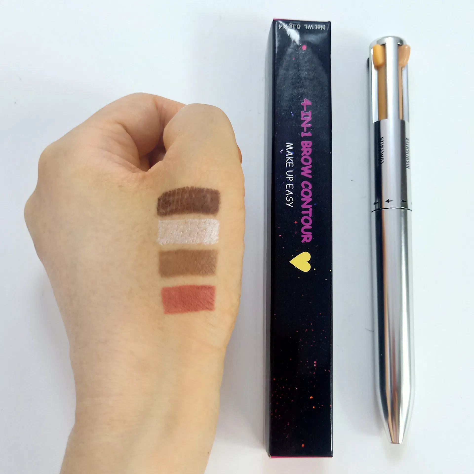 Makeup Pen Eyebrow Contour Pen 4-in-1 Contour Eye Brow Pencil