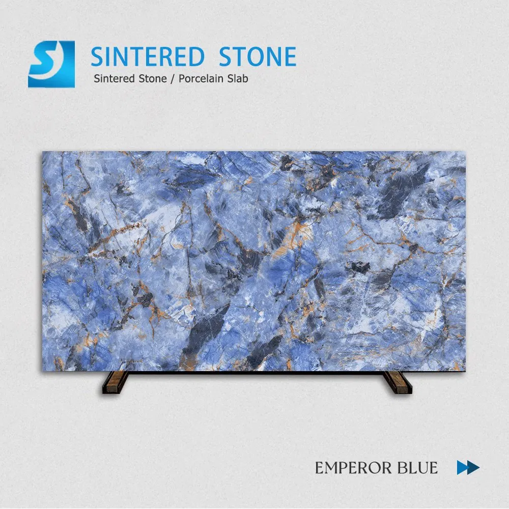 Rectangular Sintered Stone Office Desk High Hardness Scratch Proof 3200X1600mm Foshan Facroru Book Match