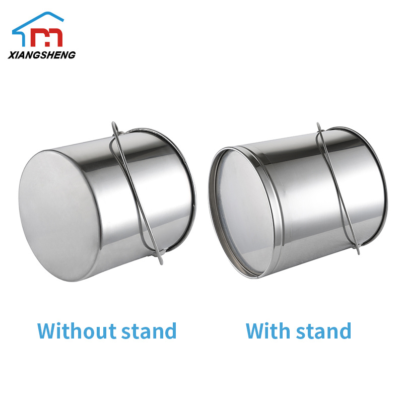 Xiangsheng Wholesale Stainless Steel Metal Champagne Ice Bucket Outdoor Portable Water Bucket