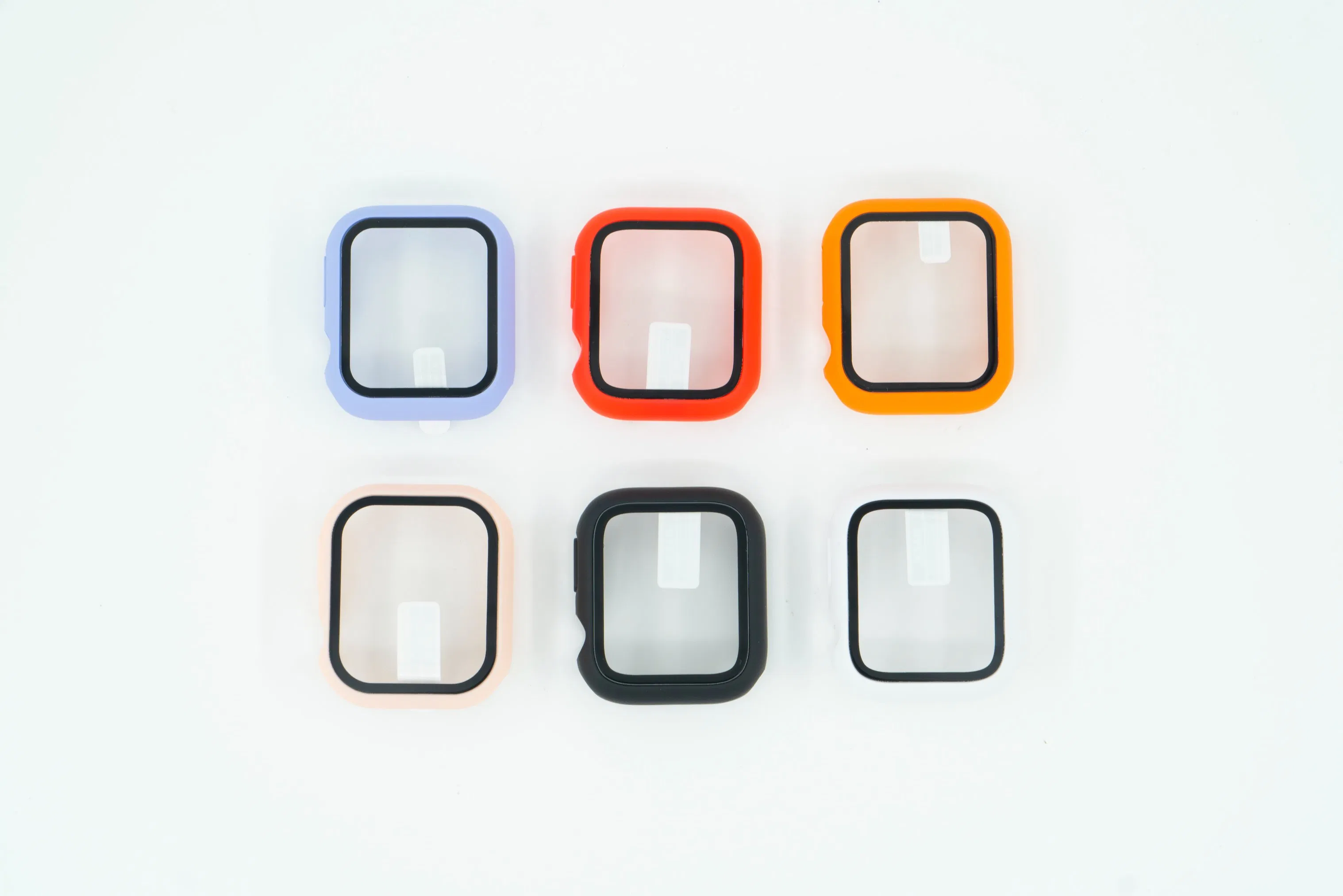 Glass+Case+Strap for Apple Watch Silicone Watchband PC Screen Protector Bumper Bracelet Apple Watch