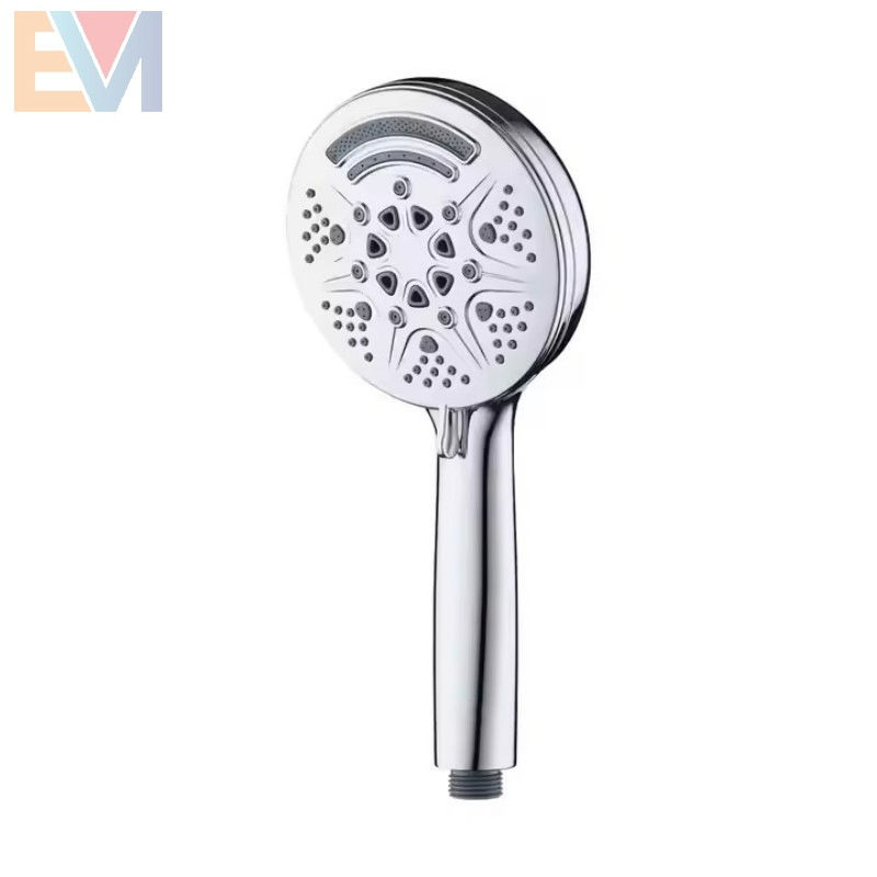 Bathroom Chromed ABS Plastic 10 Function High Pressure SPA Shower Head