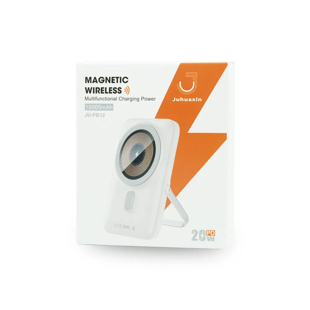 Good Quality 10000mAh Wireless Magnetic Pd 20W Power Bank with Fixed Bracket with LED Power Display