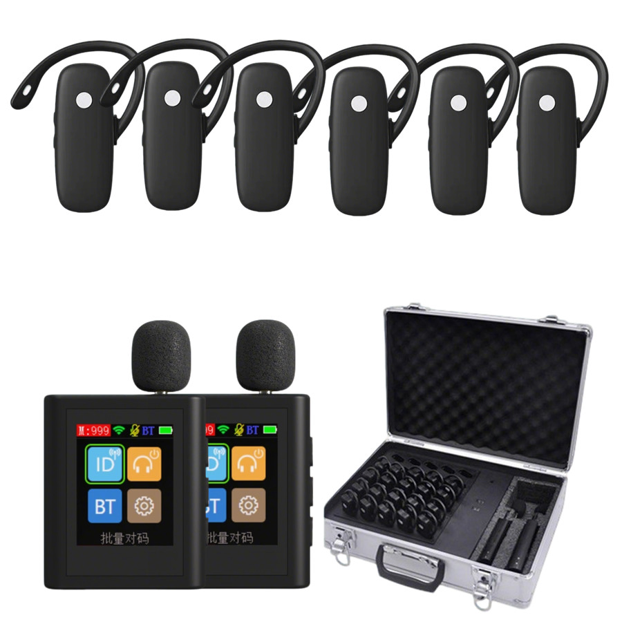 Wireless Tour Guide System Disinfection Charging Integrated Box 2.4G Receiving Headphones