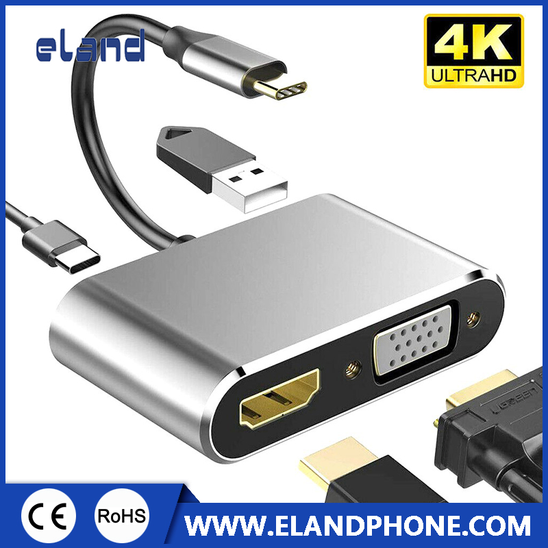 Type C to HDMI and VGA