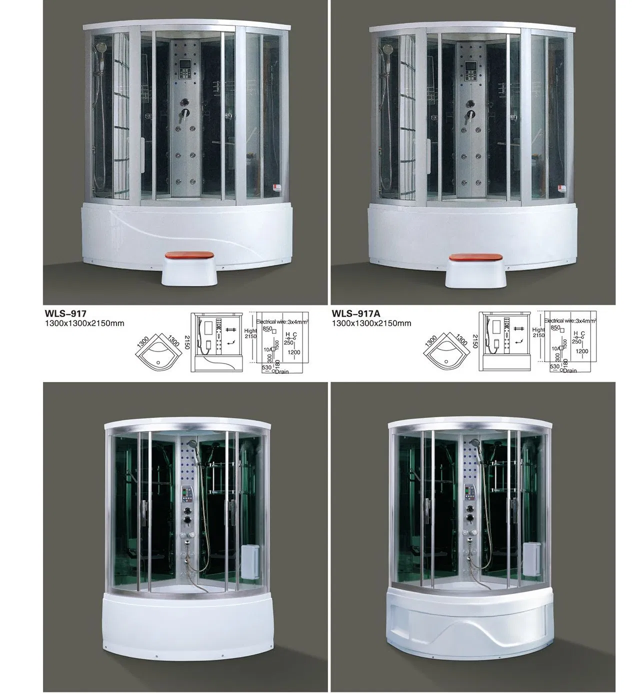 Premium Luxury Steam Shower Room with Adjustable Features