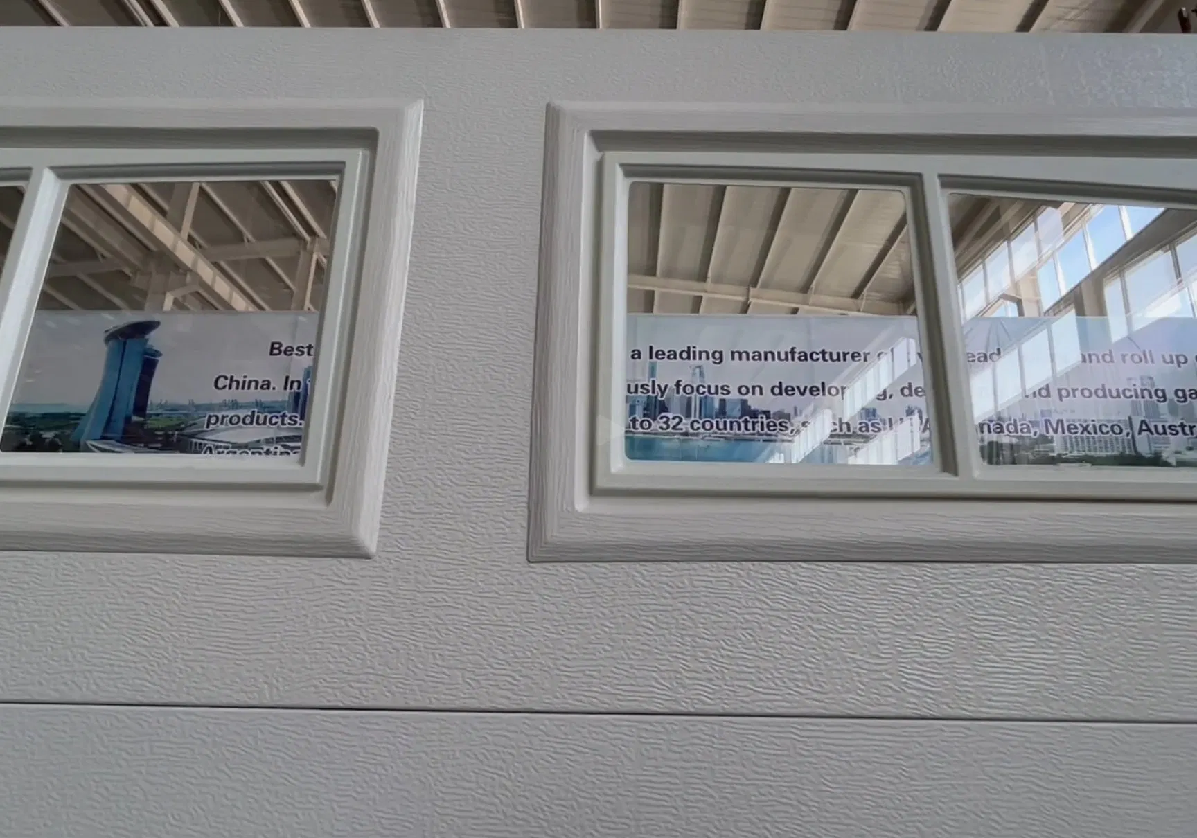 Custom Design Garage Door Window Insert