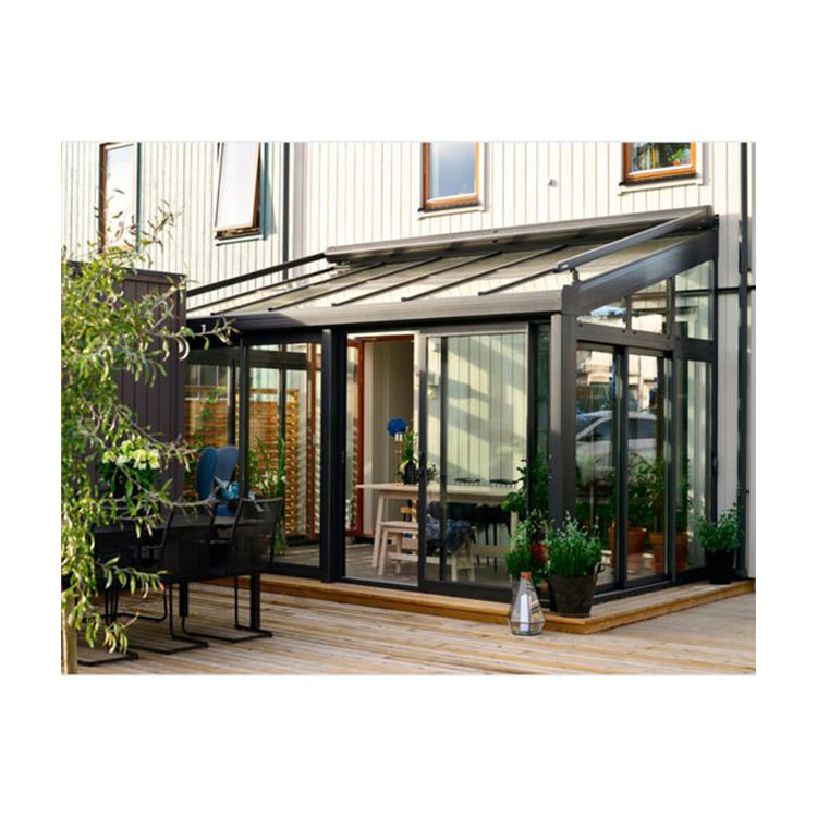 Customized Low-E Glass House 4 Season Solarium Veranda Aluminum Sunroom