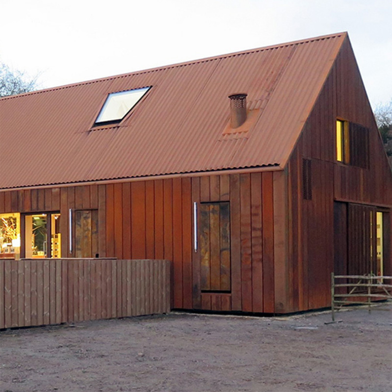 Corrugated Corten Weathering Steel Metal Roof Sheet Siding Rusted Wall Panels