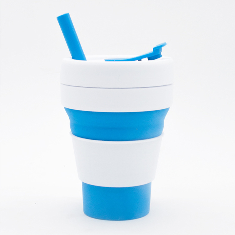 Wholesale Custom Silicone Folding Coffee Cup Portable Telescopic Outdoor Drink Water Cup