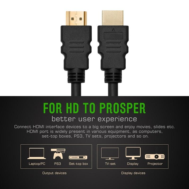 HDMI-кабель 4K 2.0 с нейлоновой оплеткой, 1-20м