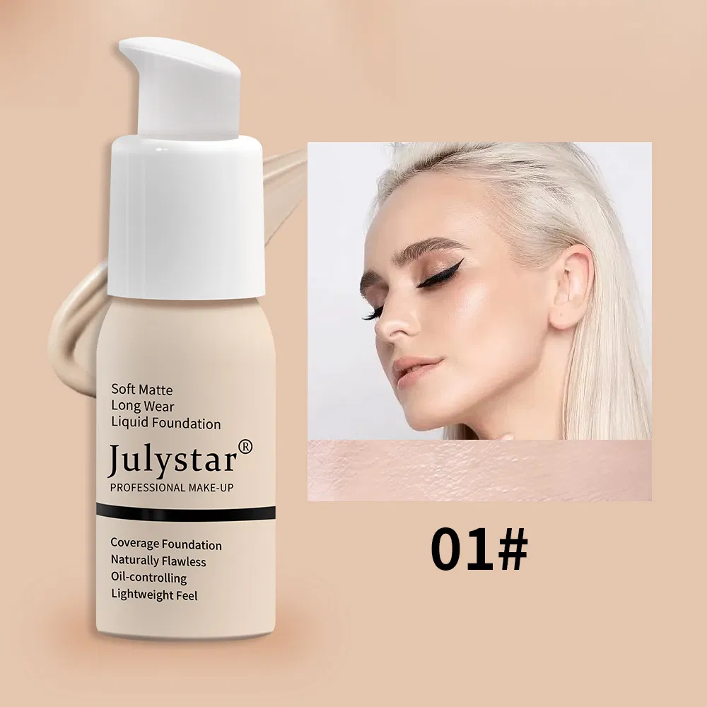 Make -up Moisturizing Foundation Foundation European and American Waterproof Long -Lasting Makeup and Obscure Liquid Foundation Liquid Beauty Wholesale