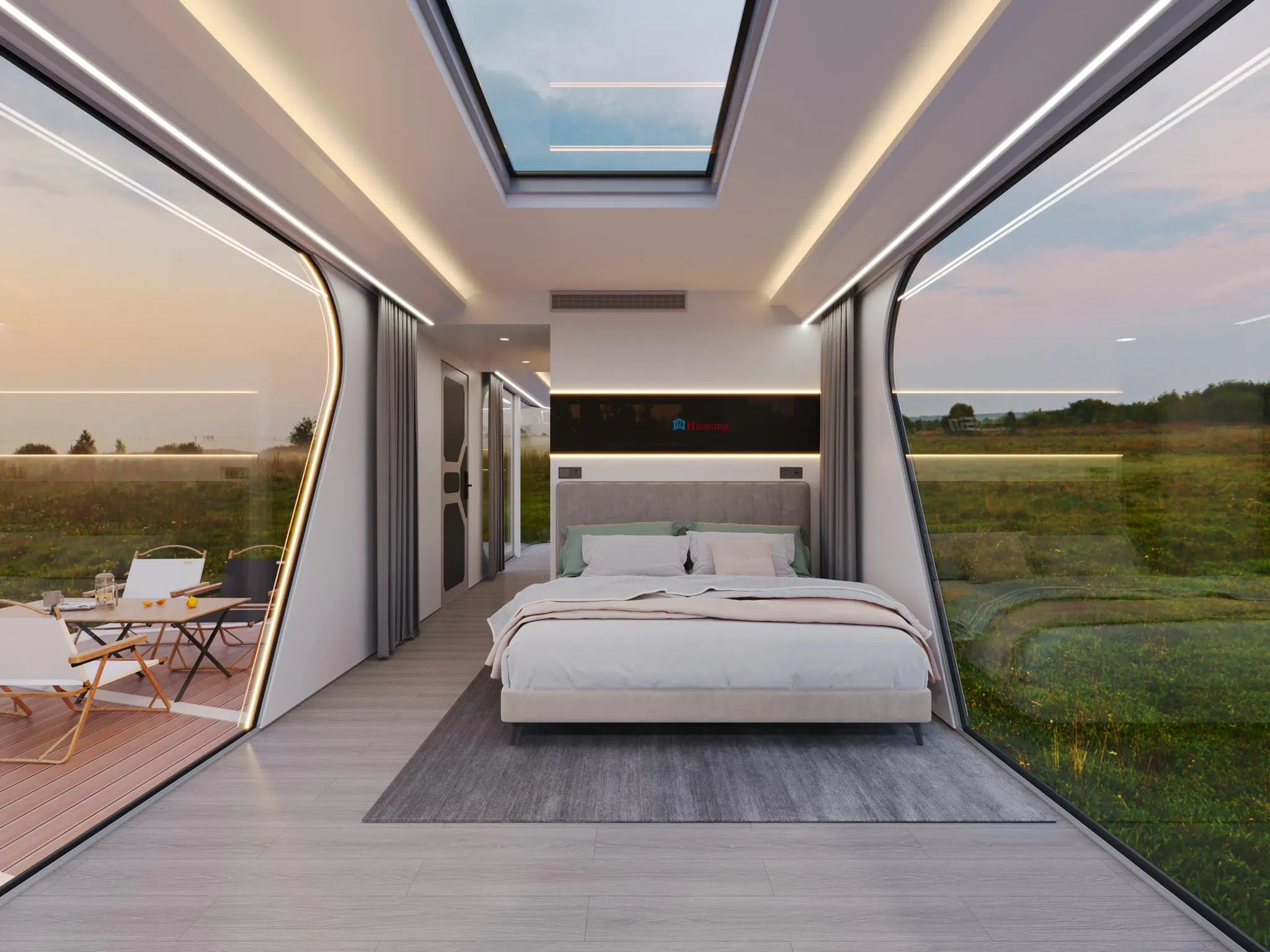 Smart Removable Homes Camping Capsule House with Bathroom Prefab House Villas