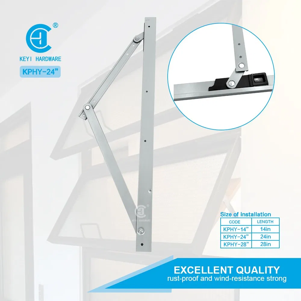 22mm Square Groove Aluminum Friction Stay 2 Bar for Casement Window Hinge