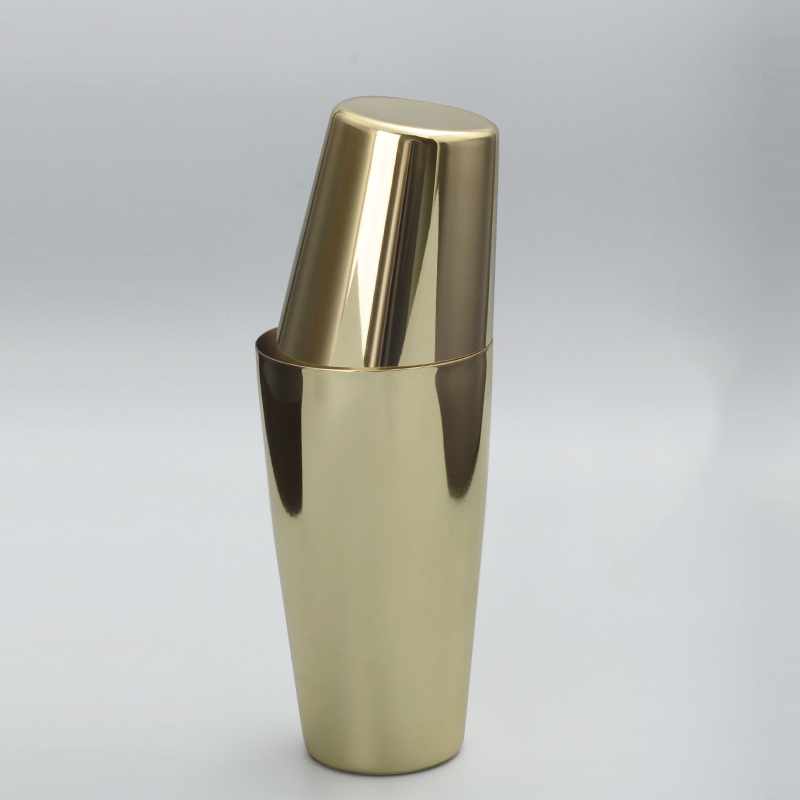 Шейкер барный 304 нержавеющая сталь с золотым покрытием