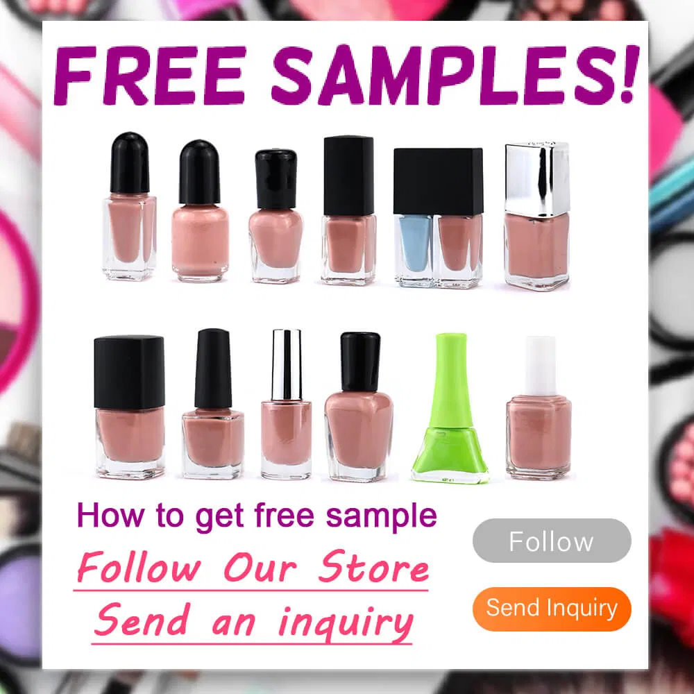 Vibrant Glitter Gel Nail Polish Sample for Private Branding