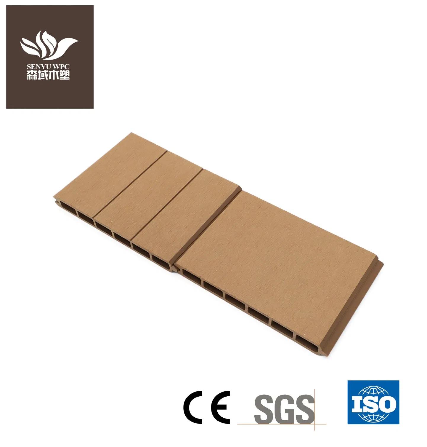 Outdoor Vertical Windbreak Fence Design WPC Garden Wood Fence Panels Wholesale