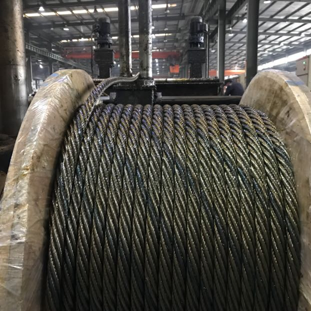 Factory 6X19s+FC 21mm Ungalvanized Steel Wire Rope with One Strand Colored