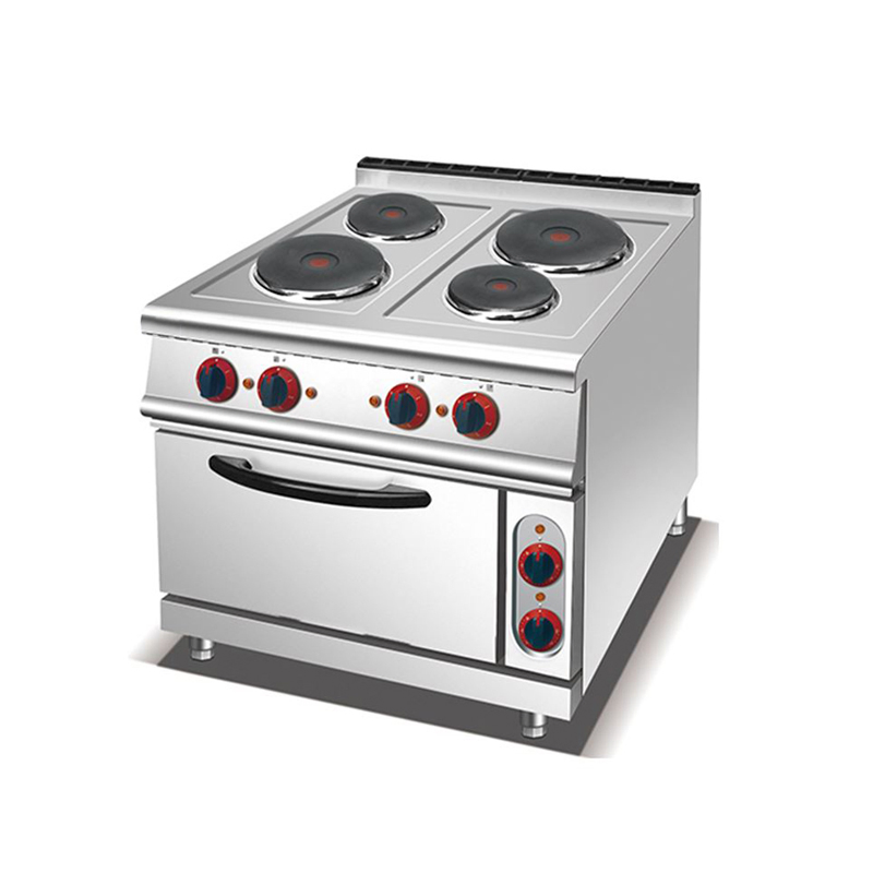Um-Uu-4 Stainless Steel Kitchen Equipment 4 (2/6) Burner Electric Induction Cooker & Electric Oven Commercial 4 (2/6) Burner Electric Stove