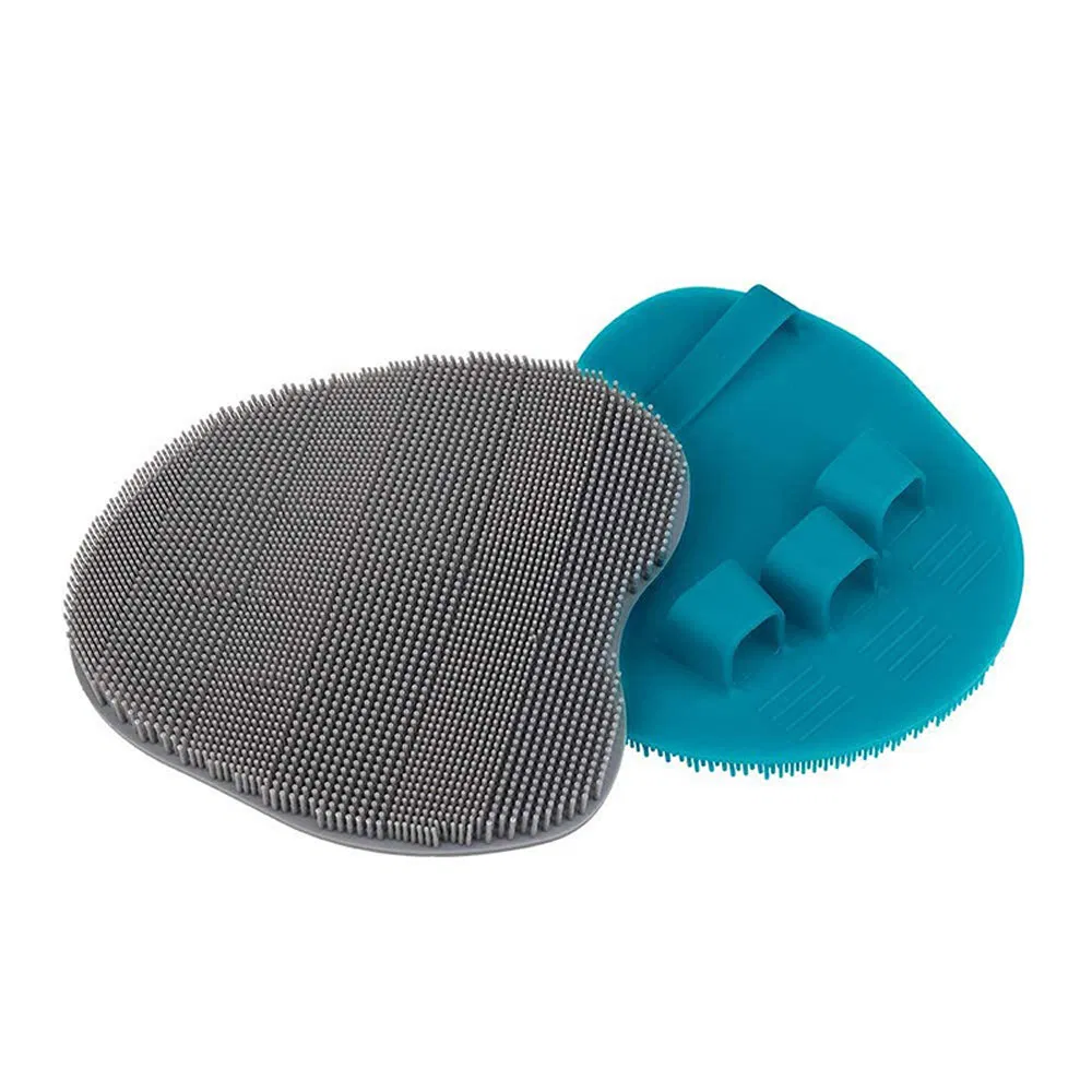 Skin Care Handheld Silicone Brush Wet Body Shower Bath SPA Scrubber