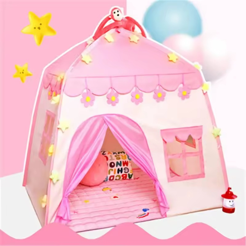 Children's Tent Indoor Outdoor Games Garden Tipi Princess Castle Folding Cubby Toys Tents Enfant Room House Teepee Playhouse