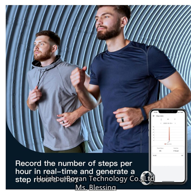 Умное кольцо для контроля давления и сна с зарядкой