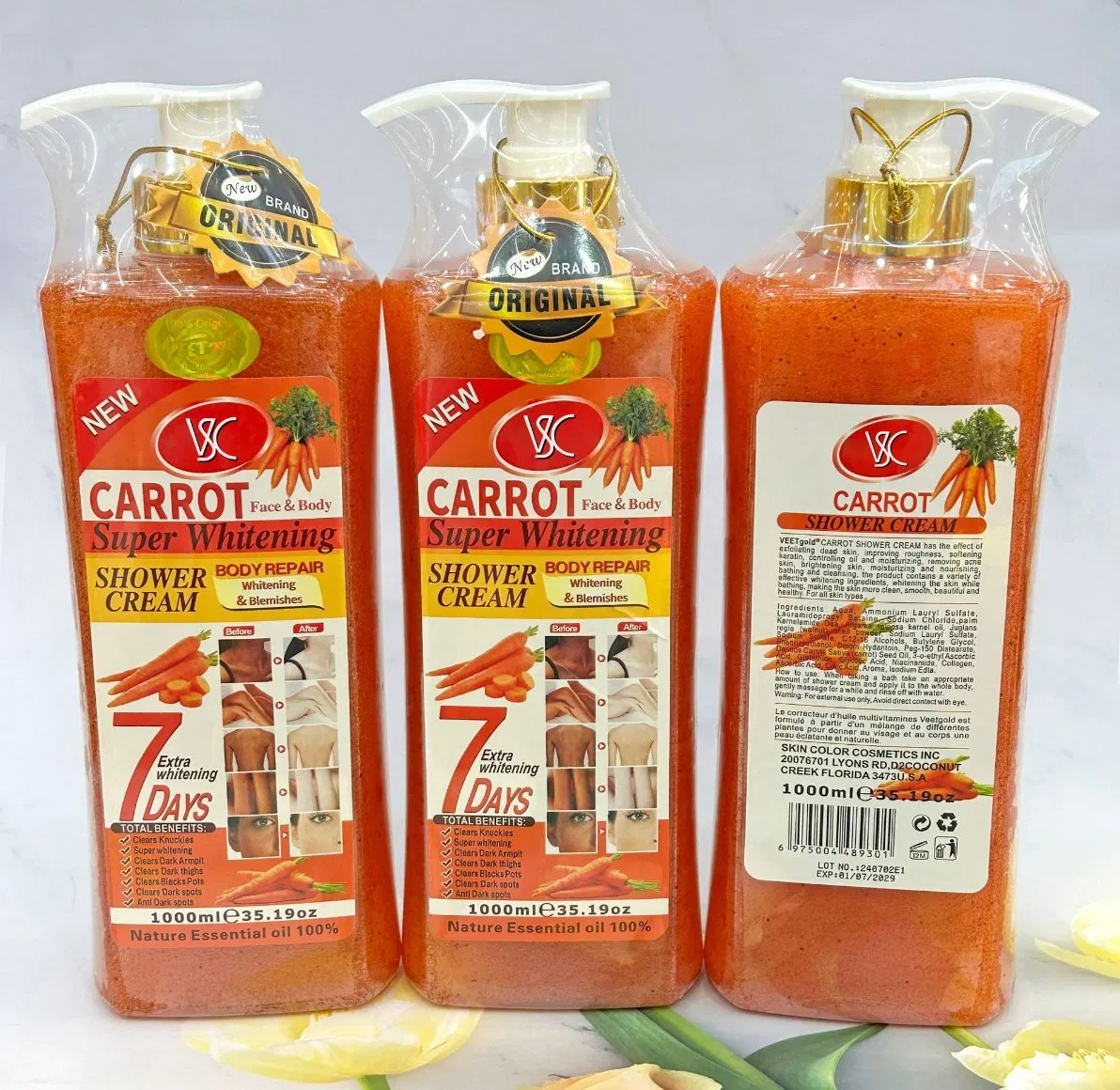 Brightening Skin Shower Gel Exfoliating Nourishing Moisturizing Collagen Improving Dark Spots